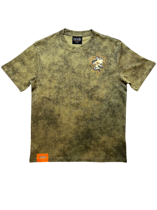 "Dead Eye" Tee (Olive Green/Orange)