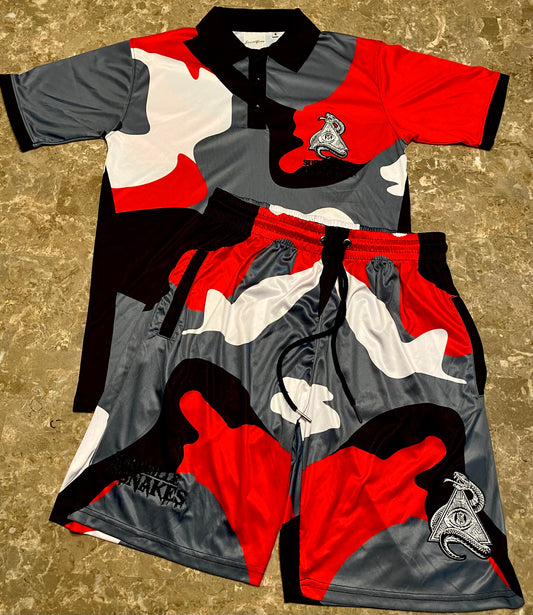 "VIPERS CAMO" Polo/Short Set